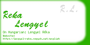 reka lengyel business card